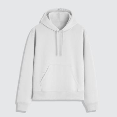 Imagem de Blusa Moletom Masculino Com Capuz Liso Sem Estampa 100% Algodão-Masculino