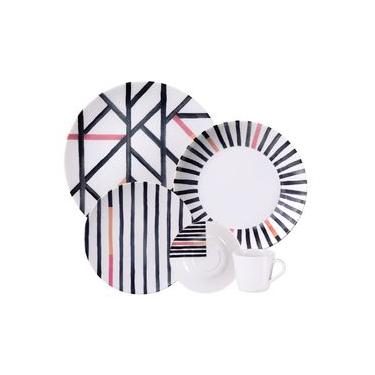 Imagem de Aparelho de Jantar Tramontina Street em Porcelana Decorada 20 Peças