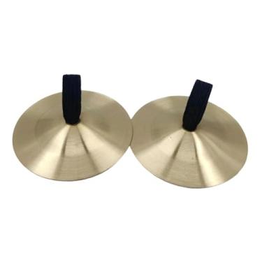 Imagem de menolana Címbalos de dedo Percussão Aprendizagem profissional Címbalos de mão Prato de choque para conjuntos Concertos Instrumentos Dança do ventre, Ouro