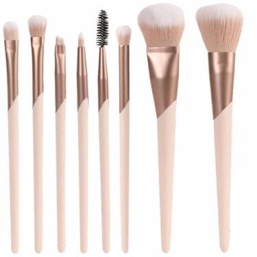 Imagem de Conjunto de pincéis de maquiagem profissional para olhos e rosto, pincel de mistura para base, sombra, corretivo, pacote de pincéis de maquiagem, pincel de sombra, presente para mulheres