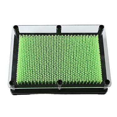 Imagem de aqxreight 3D Clone Pin Art Toy Inovador Divertido Decorativo 3D Agulha Pintura Modelo de Mão para Home Office Top Verde Uma Placa de Alfinete Brinquedo Formado Pin Art Inserindo Pintura Clone Plástico