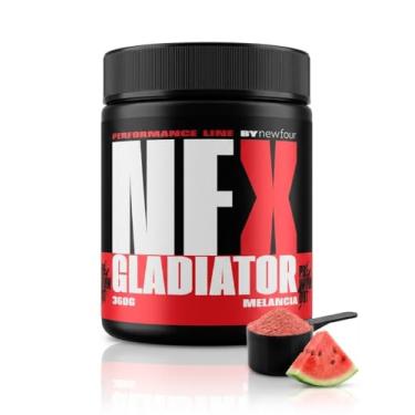 Imagem de NFX Newfour Gladiator Pré-Treino em Pó, Sabor Melancia, 360g, com Cafeína, Taurina e Beta-Alanina