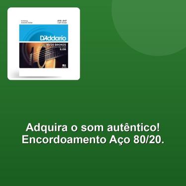 Imagem de Encordoamento Violão Aço 12 Cordas .010-.047 Addario Pct -20