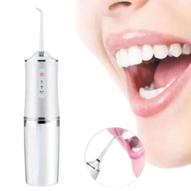 Imagem de Irrigador Jato D'água Limpeza Bucal Dental Elétrico Higienizador 5837 