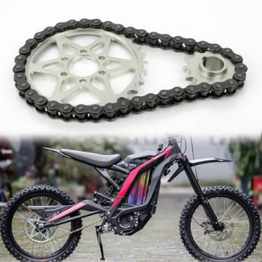 Imagem de Kit de corrente de roda dentada PSLER 420, kit de conversão de corrente 30 dianteiros 13 dentes traseiros kit de roda dentada compatível com Sur Ron Light Bee X S Segway X160 260 Dirt Bike