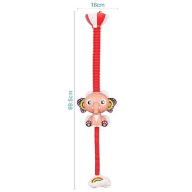 Imagem de Generic Chuveiro Spray de água-Chuveiro Elétrico para Banho de bebê Com Design de Elefante, ângulo Ajustável para Tempo de Banho Divertido-plástico Durável/azul/amarelo (Vermelho)