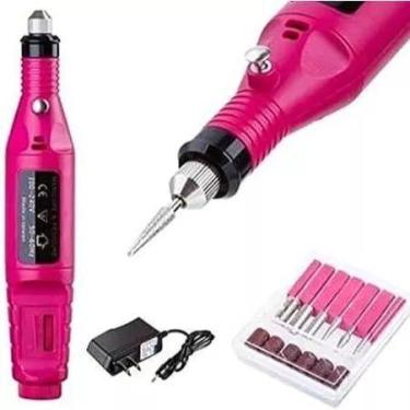Imagem de Lixadeira Lixa Motor de Unha Elétrica Profissional Bivolt Bloco Rotaçã