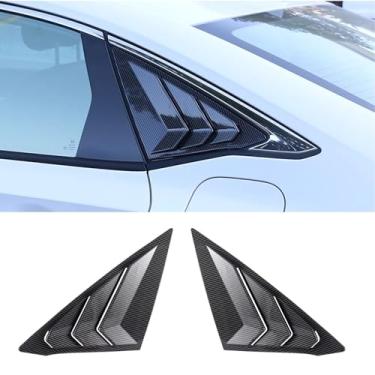 Imagem de Persianas de janela traseira para sedã Civic de 11ª geração, compatível com acessórios Honda Civic 2022-2026, persianas de janela lateral traseira exterior do carro, persianas, cobertura de
