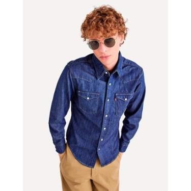 Imagem de Camisa Levis Masculina Jeans Classic Western Standart Médio-Masculino