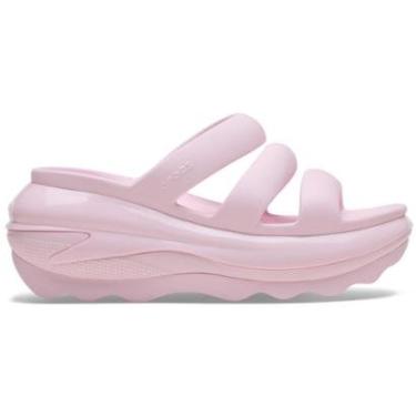 Imagem de Sandália crocs classic mega crush triple strap pink milk-Unissex
