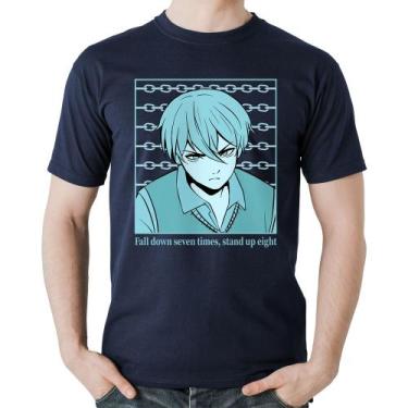 Imagem de Camiseta Algodão Fall Down Seven Times, Stand Up Eight - Foca na Moda,