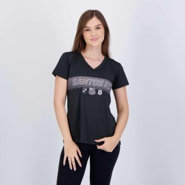 Imagem de Camisa Santos FC Classic Feminina Preta-Feminino