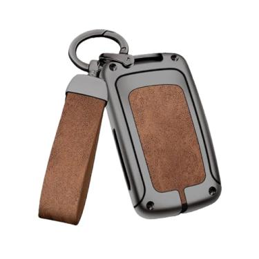 Imagem de Capa de couro para chave remota de carro, compatível com Lexus IS250 IS300C RX270 450h GX CT200H GX400 GX460 ES240 350 LS460 GS300 460h ES300h(C-gun brown ring)