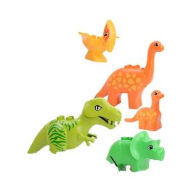 Imagem de Blocos De Montar De Grandes Partículas Cenário De Animais Do Zoológico