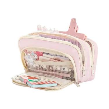 Imagem de Estojo De Lápis De Grande Capacidade, Bolsa De Canetas Portátil, Neces