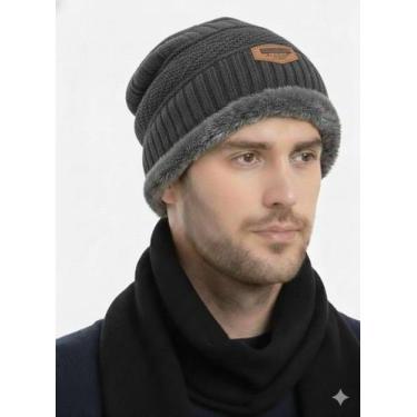 Imagem de Somente Touca Boina Gorro Beanie Forrada Inverno Unissex - Modas Fagun