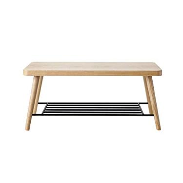 Imagem de Prateleira de sapato cor europeia simples sapateira multifuncional montagem simples para hall de entrada/sala de estar/quarto organizador de armazenamento de sapatos (cor: marrom) (natural)