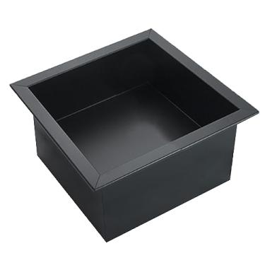 Imagem de Nicho de chuveiro de aço inoxidável preto - Organizador de parede impermeável para xampu, sabonete e artigos de higiene - Solução moderna de armazenamento de banheiro para salas molhadas e espaços de