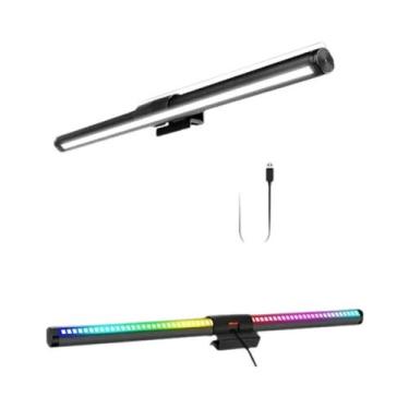 Imagem de Barra De Luz LED RGB Para Monitor 18cm-60cm, Lâmpada Noturna Dimmable 