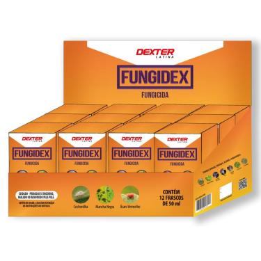 Imagem de Kit 12 Fungidex 50ml Controle de Doenças e Pragas de Jardim