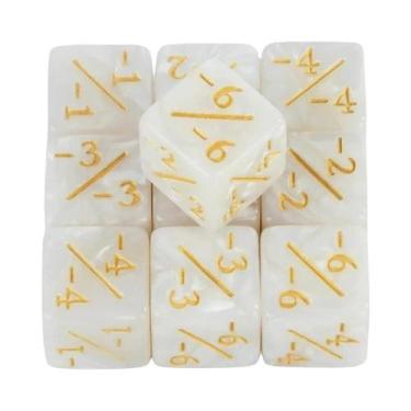 Imagem de Conjunto De Dados De 6 Lados, 10 Peças, Contadores D6, Ensino De Matem