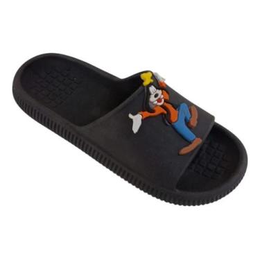 Imagem de Chinelo Slide Antiderrapante Pateta Divertido Desenho - MAX, Preto, 37