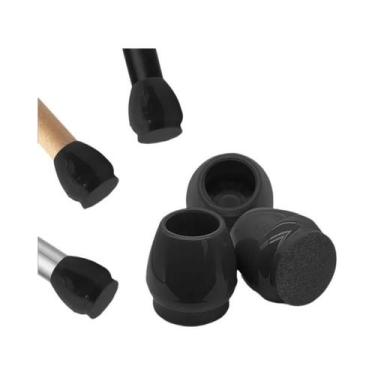 Imagem de Protetores De Pernas De Cadeira Em Feltro Preto 24/48 Peças Pequenos R