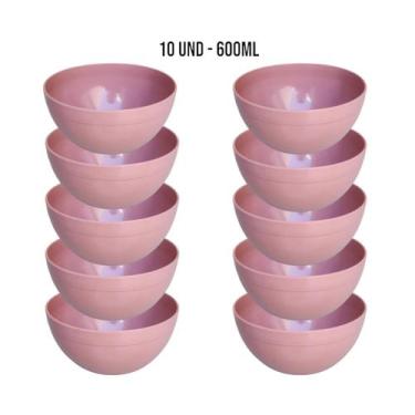 Imagem de Kit Cumbuca Bowl Cores Neutras 600ML Para Sopa E Sobremesa Sopas Caldo