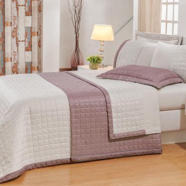 Imagem de Jogo de Cama Duetto Avelã/marsala Casal Queen 04 Peças - Bordados Ricardo