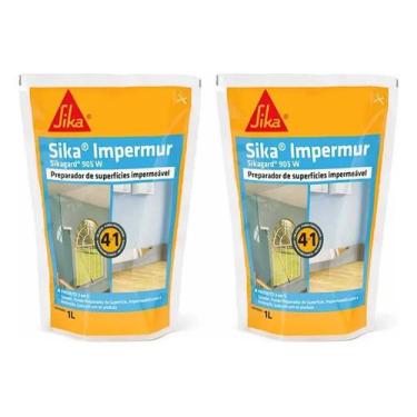 Imagem de Kit 2 Sika Impermur Sikagard 905 W 1L Fundo Preparador