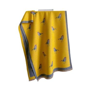 Imagem de Pashmina Feminina Quente De Caxemira Estampada, Xale, Cachecol E Ponch