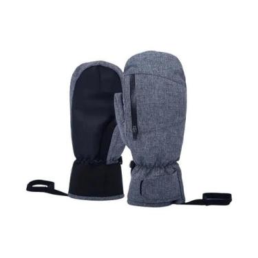 Imagem de Luvas De Esqui Térmicas Impermeáveis Unissex Com Tela Sensível Ao Toqu