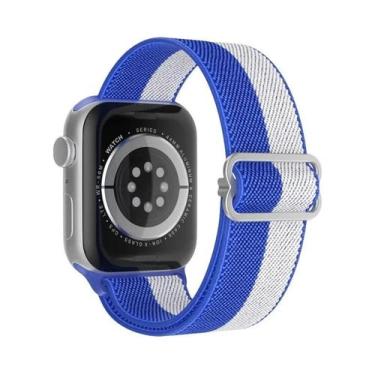 Imagem de Pulseira Ajustável De Nylon Elástico Solo Loop Para Apple Watch 49mm 4