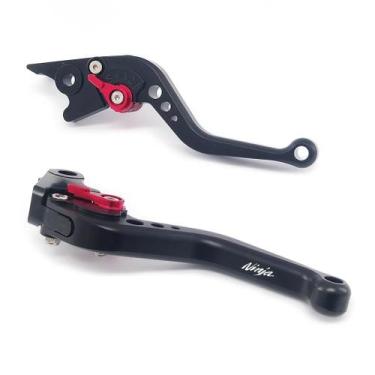 Imagem de Manete Esportivo Reforçado Ninja 250r 300r 40r0 Z300 Z400 Gravado a La