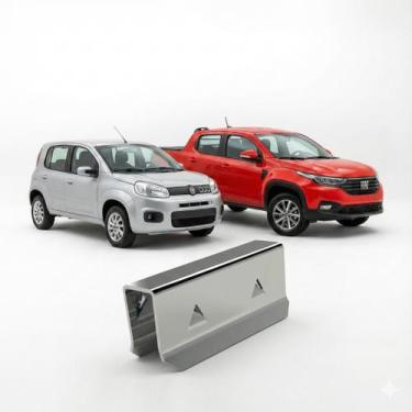 Imagem de Kit 10 Grampo Metal Forro Porta Fiat Fiorino Palio Strada Uno - Mestre