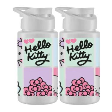 Imagem de Kit 2 Garrafinhas De Agua Squeeze infantil 750ml Esporte Escritório Es