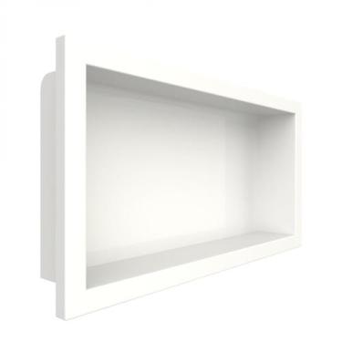Imagem de Nicho para Banheiro Mármore Sintético 63x10x33cm - Móveis Bosi