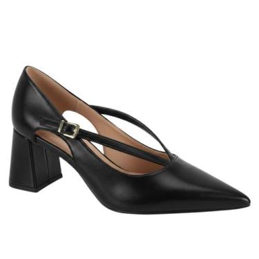 Imagem de Sapato Feminino Vizzano 1475.103 Napa Garda, Preto, 37
