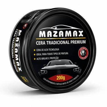 Imagem de Cera Tradicional Carro 200g Mazamax Maza Alto Brilho