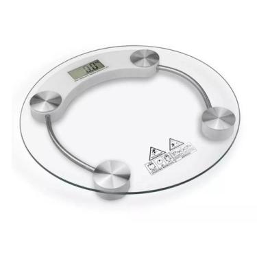 Imagem de Balança Corporal De Vidro Digital Banheiro Redonda Até 180kg - PK Stor