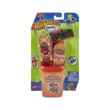 Imagem de Skate de Dedo - HotWheels - Chiclete Fires Spice - MATTEL
