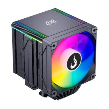 Imagem de Air Cooler Gamer Rise Mode Temp 8 Black, ARGB, AMD e Intel, 120mm, Pre