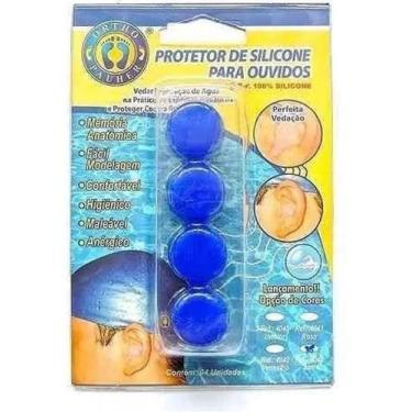 Imagem de Protetor De Ouvido De Silicone Moldável 4040 Orthopauher, Azul