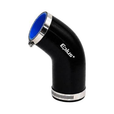 Imagem de Adaptador De Tubo De Silicone Preto 45 Graus Para Intercooler E Turbo 