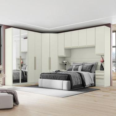 Imagem de Quarto Modulado Casal 6 Peças Bellagio Casa 812, Areia HP