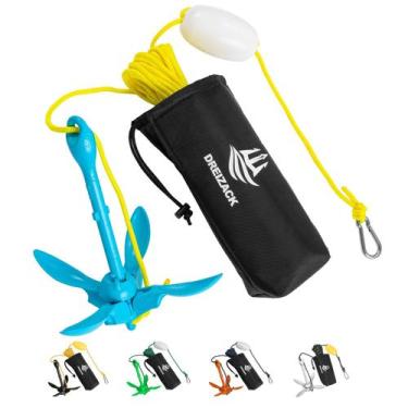 Imagem de Kit de Âncora para Caiaque Dreizack 1,5 kg Dobrável com Corda de 12 m