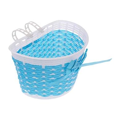 Imagem de Cestos Bowknot Front Shopping Basket Destacável Girl, Azul