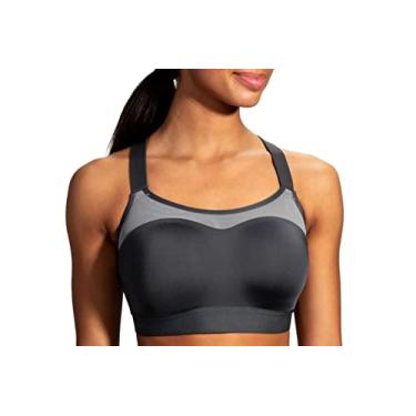 Imagem de Brooks Sutiã de corrida feminino Dare nadador para corrida de alto impacto, exercícios e esportes com suporte máximo