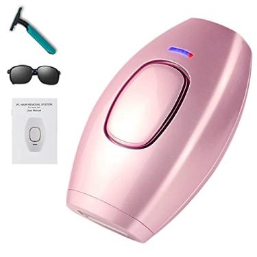 Imagem de Laser depilatório,mini depilador de cabelo,depilação permanente,IPL 500000 pulsos de luz de tiro removedor de pêlos de corpo inteiro (ROSA)