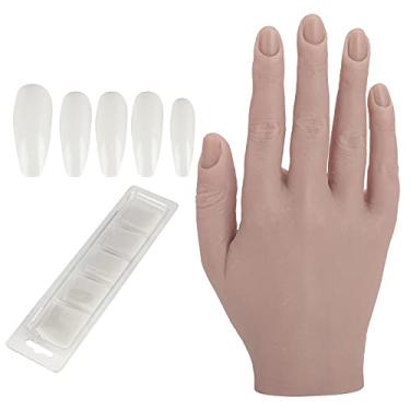 Imagem de Crazy Sales Manequim de prática de manicure, fácil de limpar, flexíveis, treinamento de unhas de silicone, simulação de mão para salão de unhas (02)